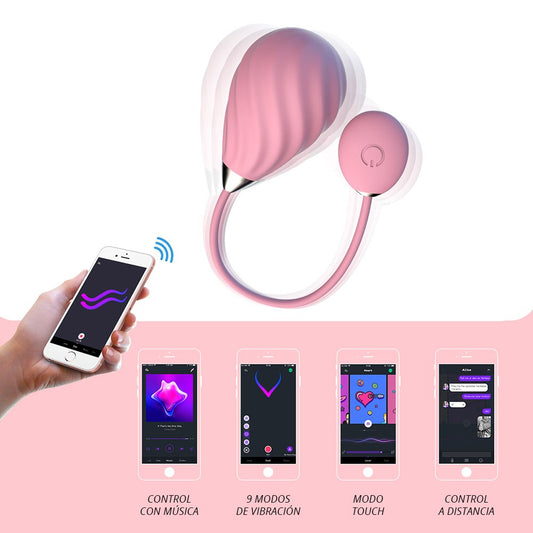 Magic Sundae Vibrador Con APP - Rosado