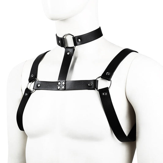 Stud Arnés de Pecho con Collar