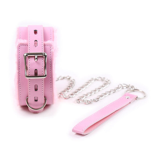 Collar Felpa con Cadena SENS Rosado
