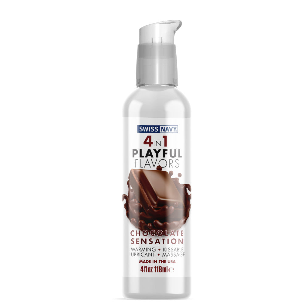 4 en 1 Gel Cálido Comestible Chocolate 118 ml