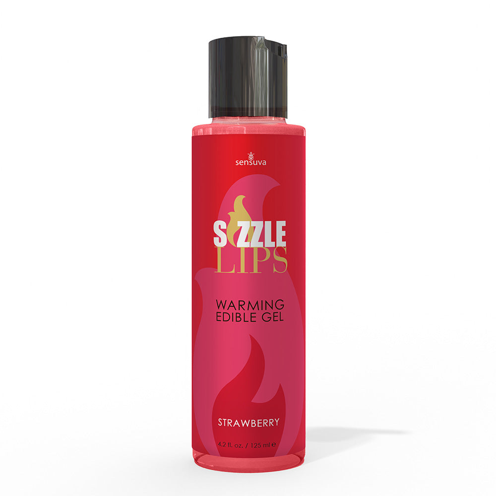Sizzle Lips Gel Comestible Efecto Calor - Frutilla 125 ml