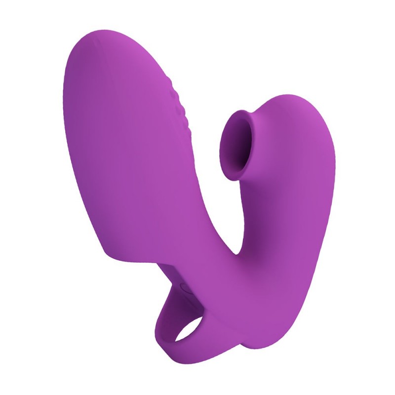 Athena Dedo Vibrador con Succionador