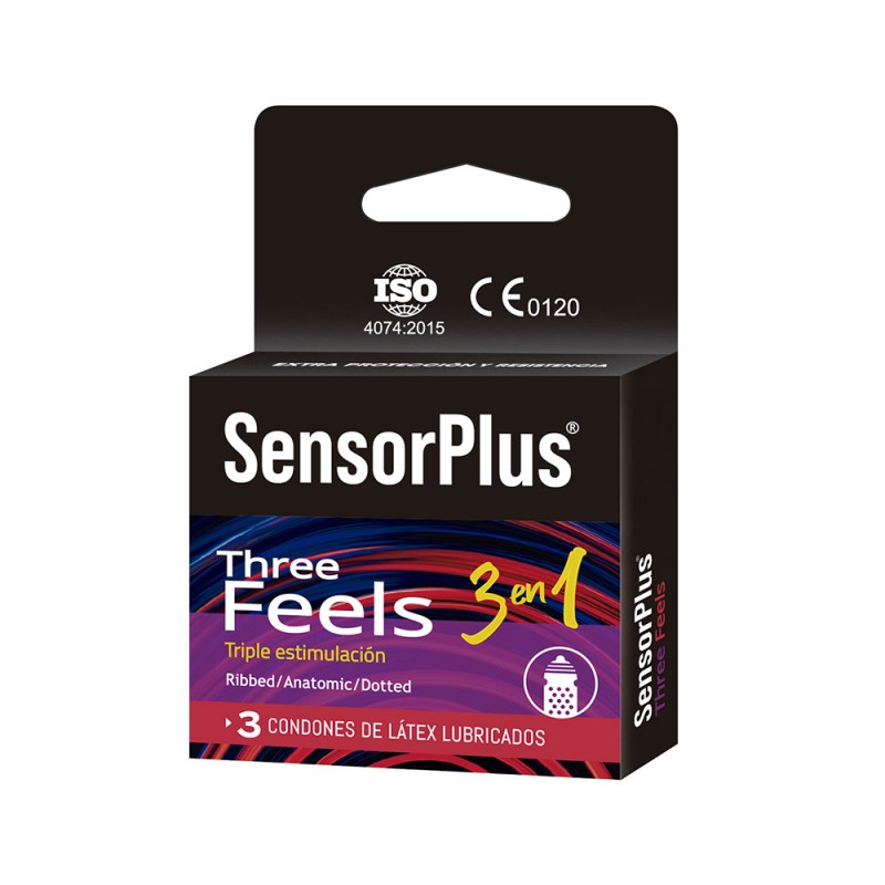 Condones Sensor Plus Three Feels -...