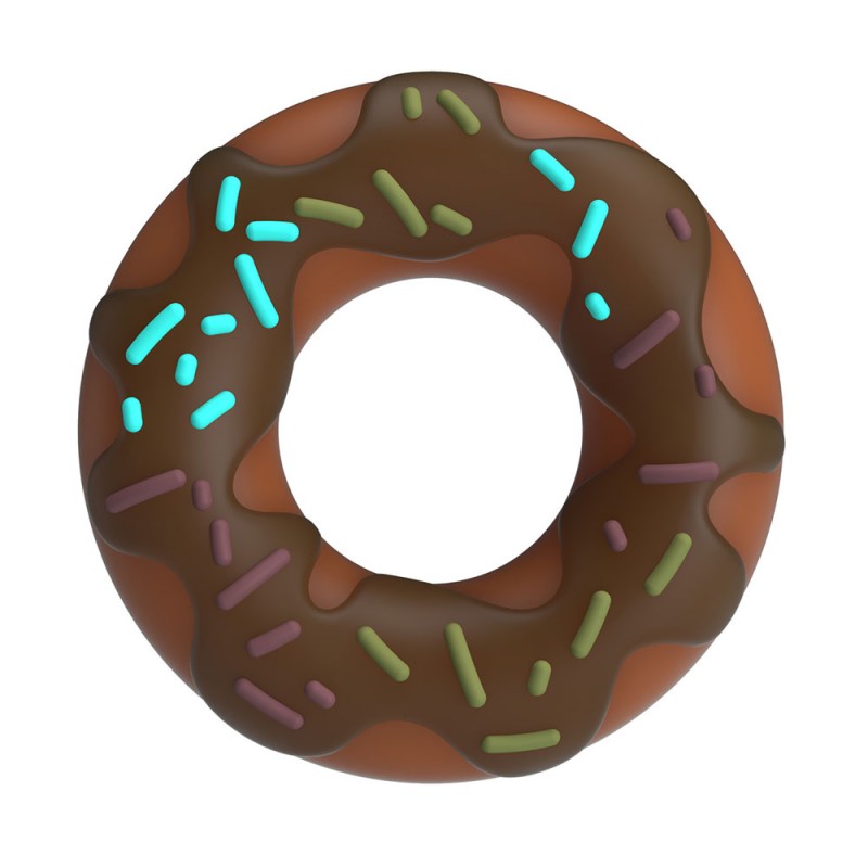 Choco Donut Anillo Erector Silicona...