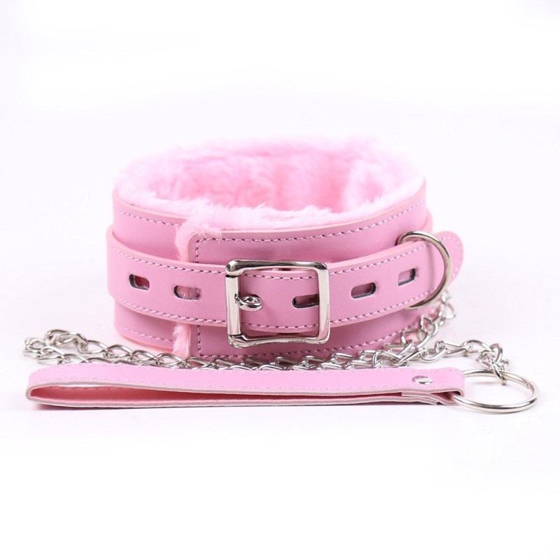 Collar Felpa con Cadena SENS Rosado