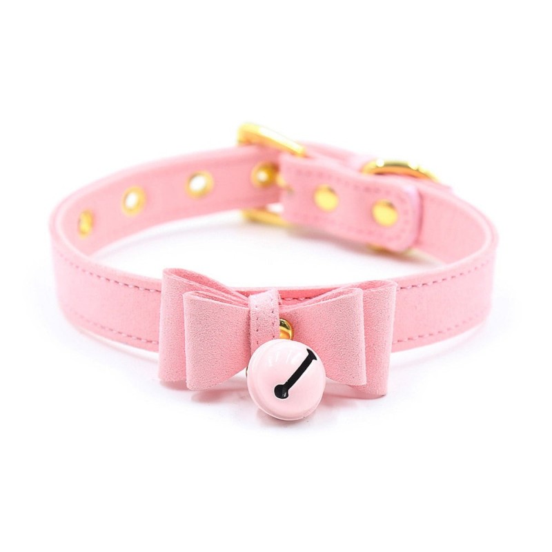 Miss Kitten Collar con Cascabel - Rosado