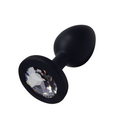 Plug Anal Negro con Joya...