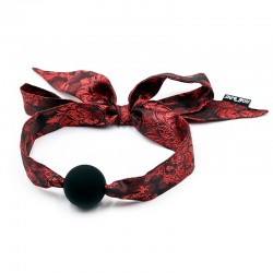 Mordaza de Silicona y Tela...