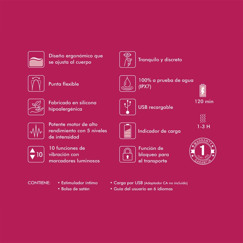 AIKO Vibrador Externo - Fucsia