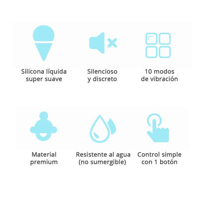Ice Cream Vibrador Externo Recargable