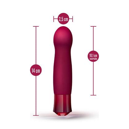 Classy Garnet Vibrador Recargable Con Joya