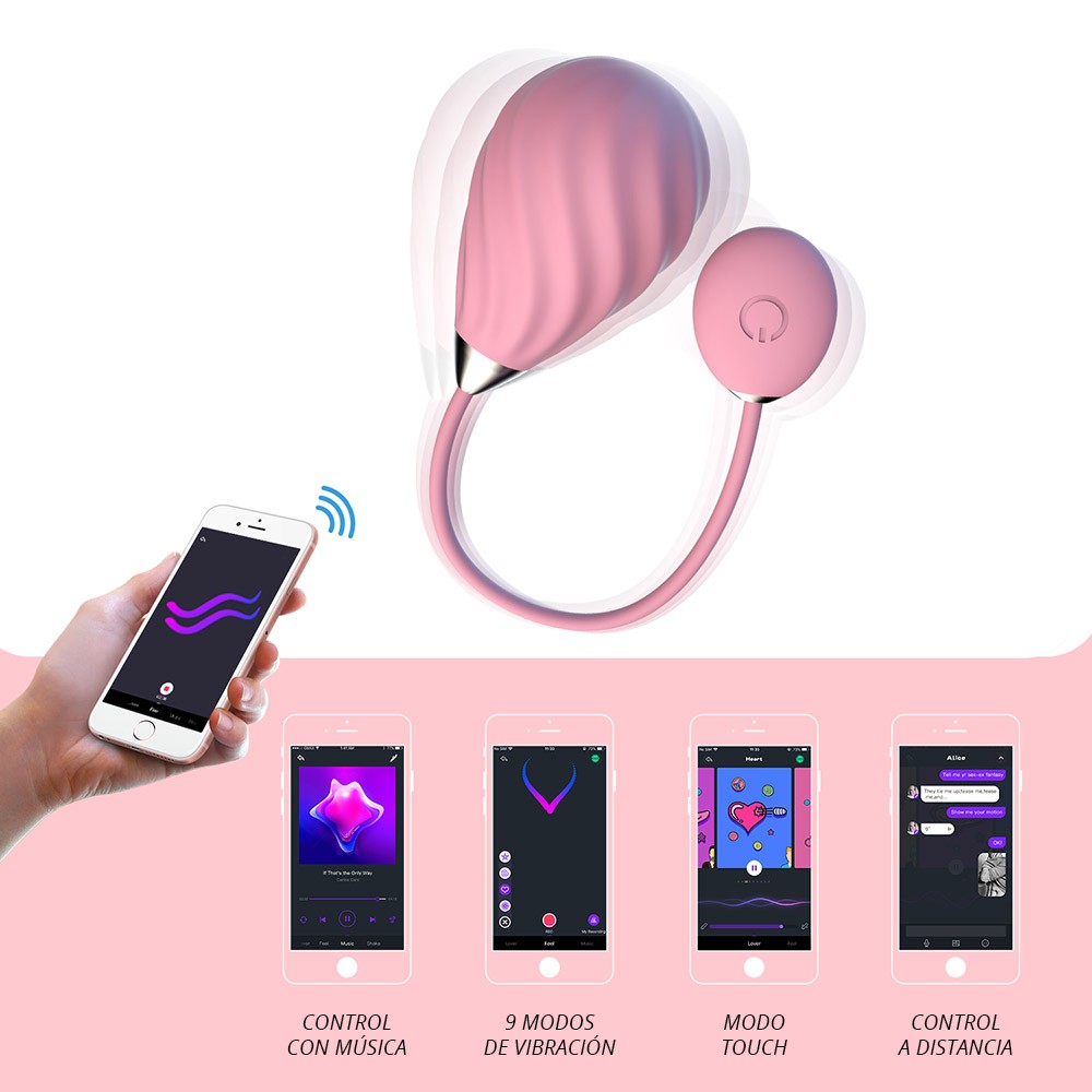 Magic Sundae Vibrador Con APP -  Rosado