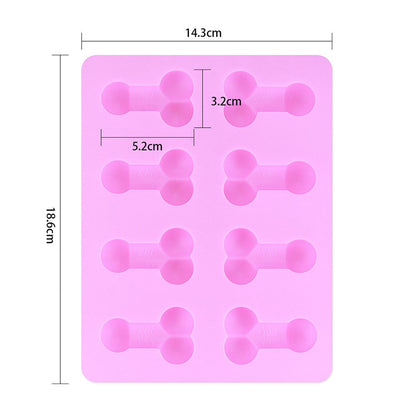 Molde de silicona con forma Penes