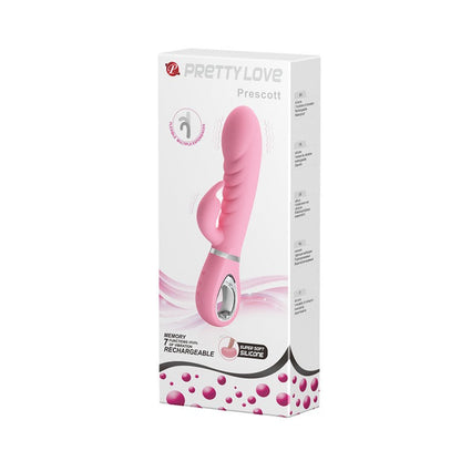 Prescott Vibrador Doble Silicona Extra Suave - Rosa