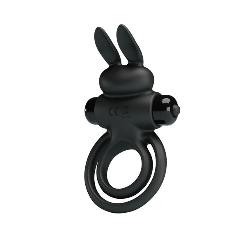 Darey Anillo Conejito Vibrador Doble - Negro
