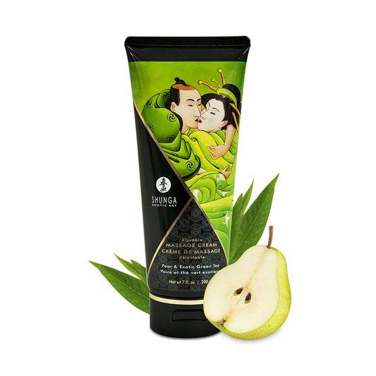 Crema de Masaje Comestible - Pera y Té Verde