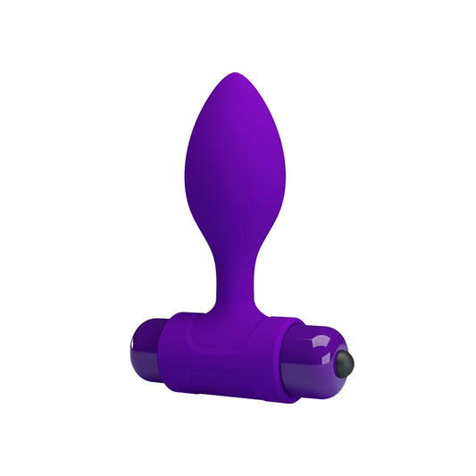Vibra Butt Plug Anal con Vibración - Morado