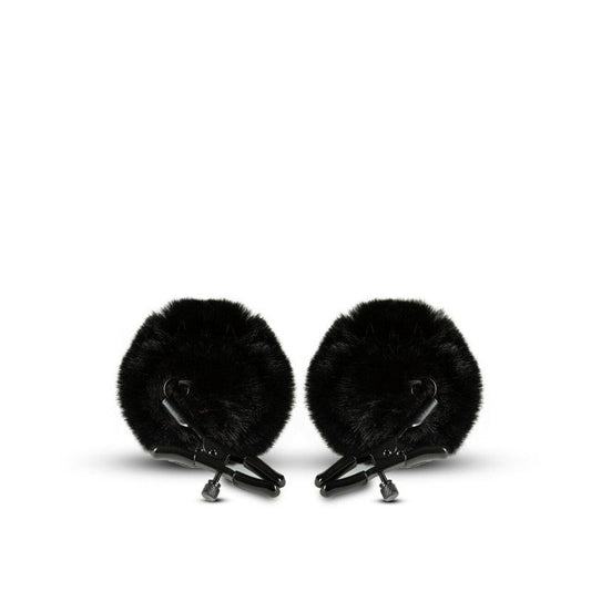 Noir Pinzas Pom Pom Ajustables