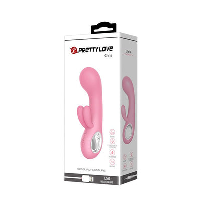 Chris Vibrador Recargable Triple Motor - Rosa
