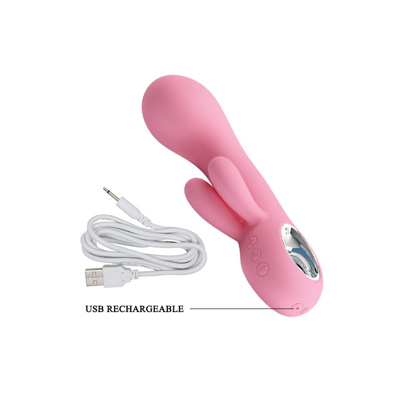 Chris Vibrador Recargable Triple Motor - Rosa