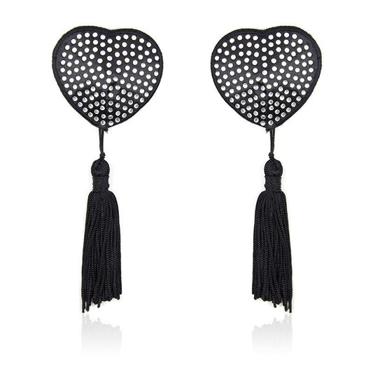 Diamond Heart Pezoneras con Borlas