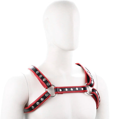Bulldog Arnés de Pecho con Broches - Rojo
