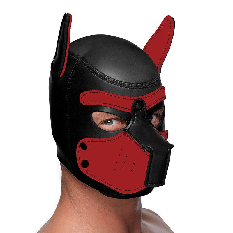 Puppy Play Máscara de Perro - Rojo