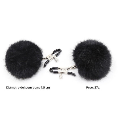 Pinzas con Pompones para Pezones