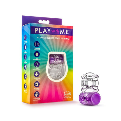 Pleaser Anillo Vibrador Recargable - Morado