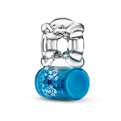 Pleaser Anillo Vibrador Recargable - Azul