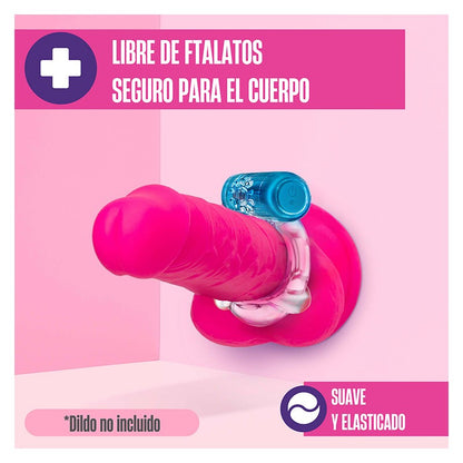 Pleaser Anillo Vibrador Recargable - Azul