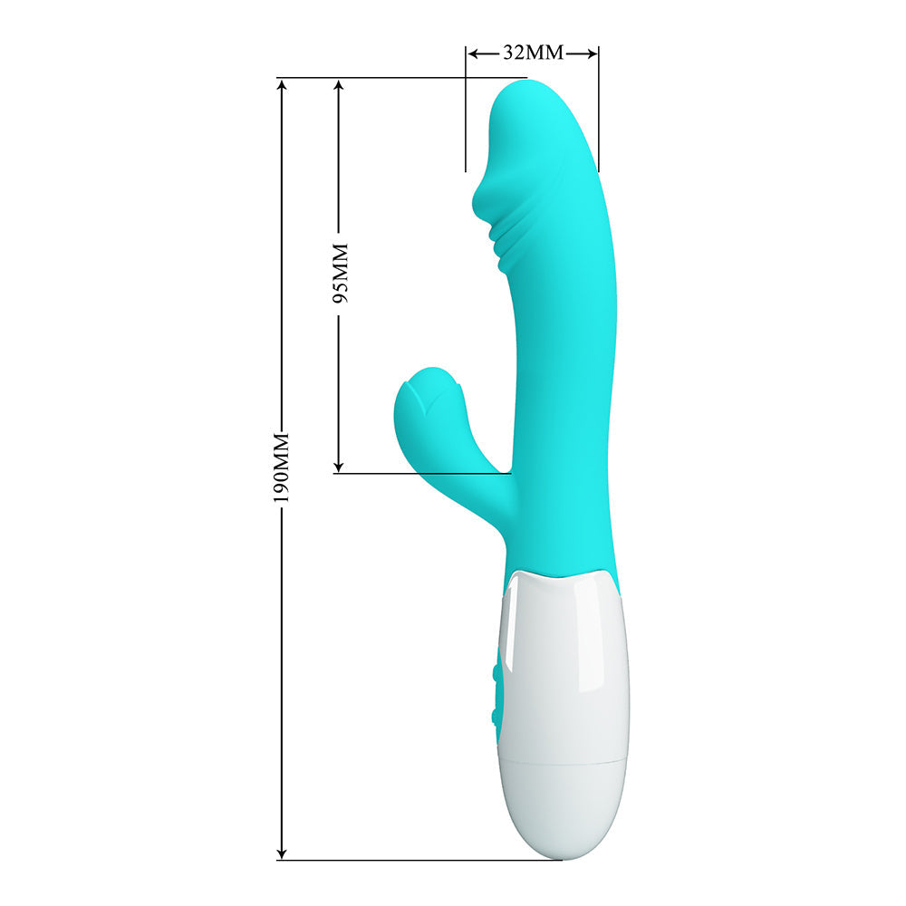 Snappy Vibrador de Doble Estimulación - Turquesa