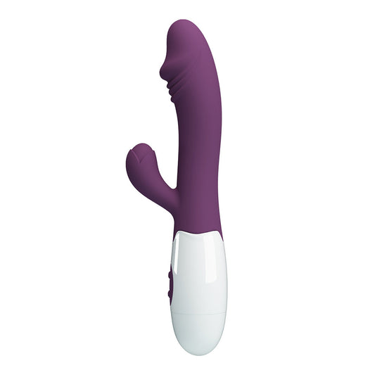 Snappy Vibrador de Doble Estimulación - Burdeo