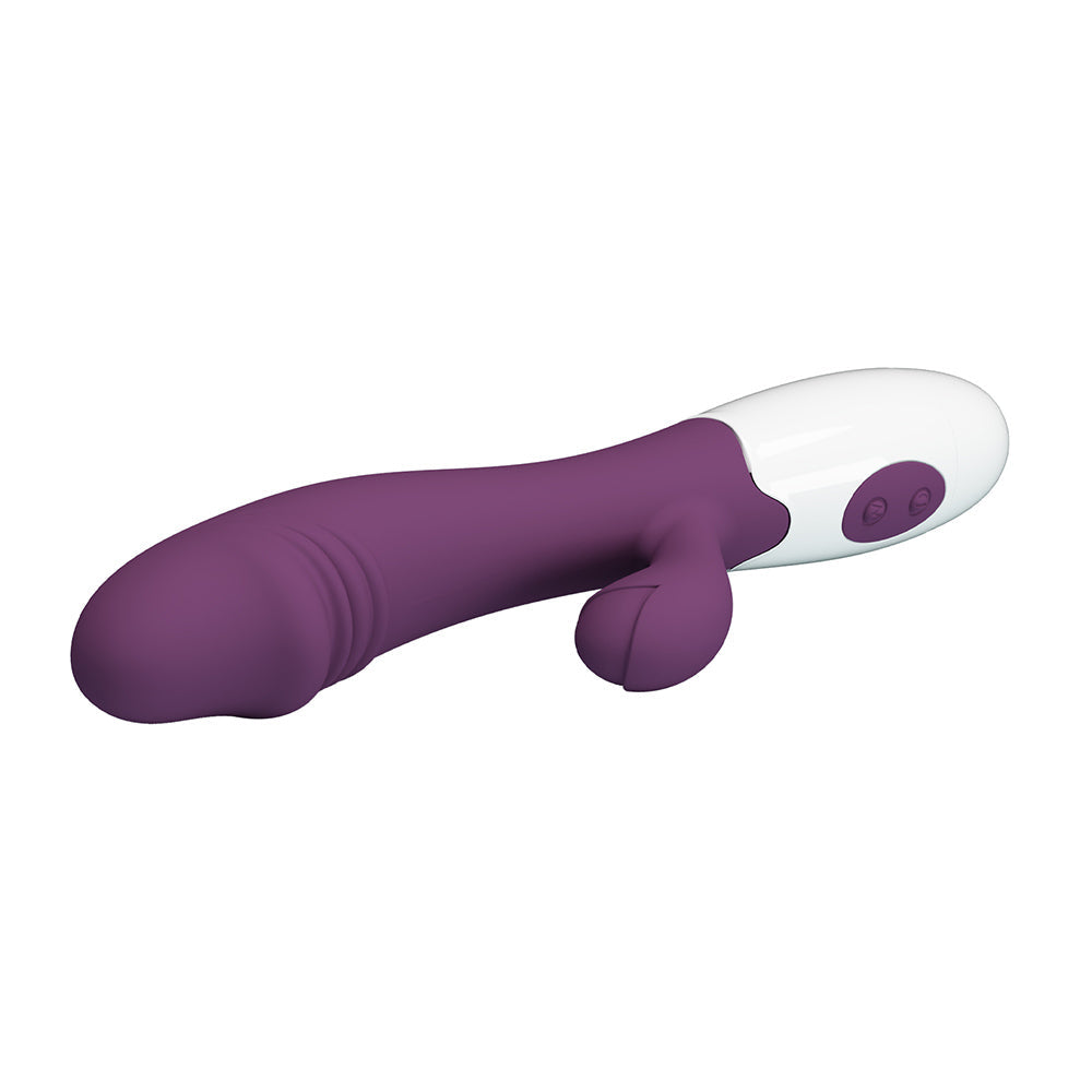 Snappy Vibrador de Doble Estimulación - Burdeo