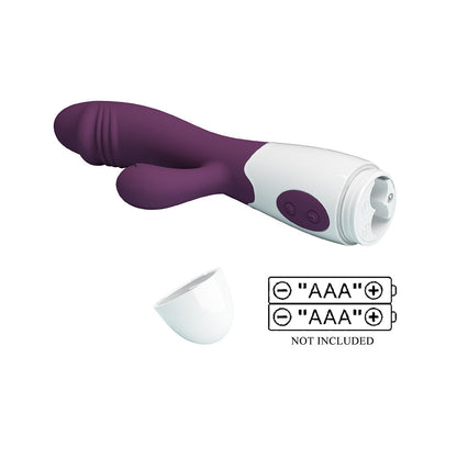 Snappy Vibrador de Doble Estimulación - Burdeo