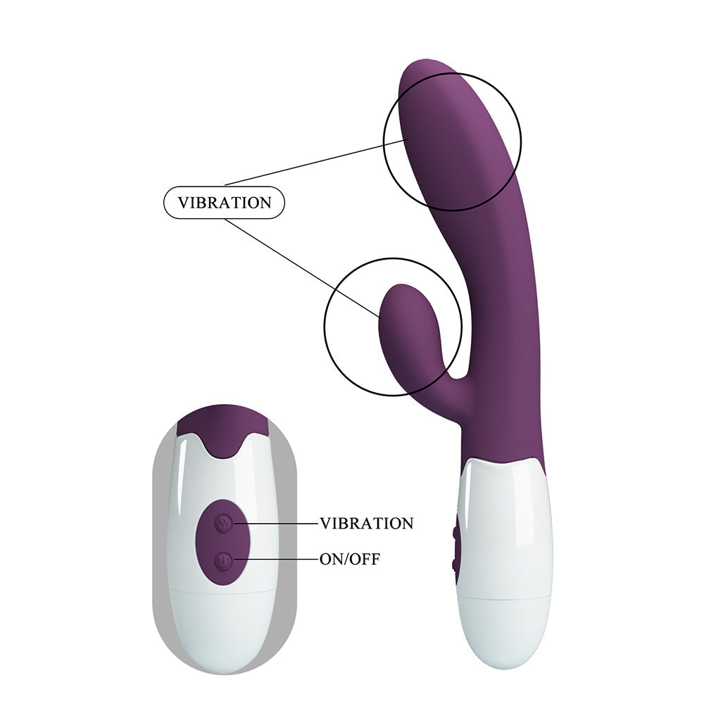 Alvis Vibrador Dual - Morado