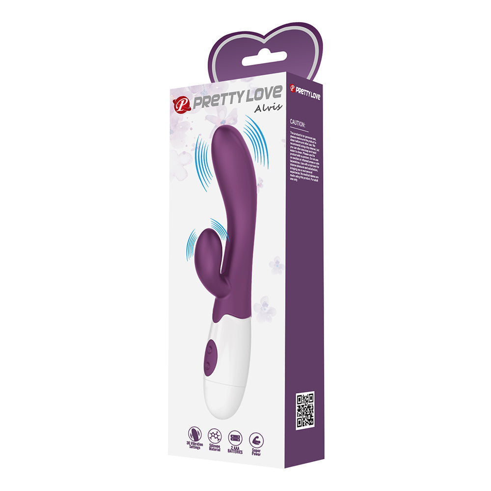 Alvis Vibrador Dual - Morado