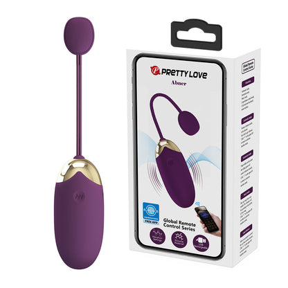 Abner Huevo Vibrador con APP - Morado