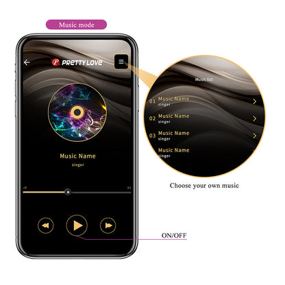 Abner Huevo Vibrador con APP - Morado