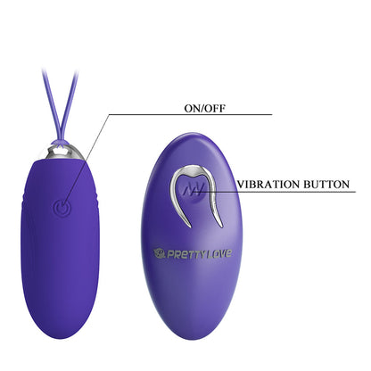 Jenny Huevo Vibrador con Control Remoto - Morado