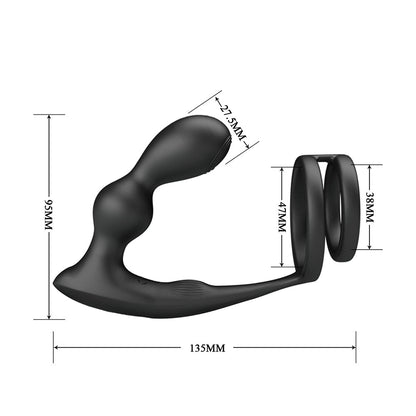 Marshall Vibrador Próstata con Anillo Doble