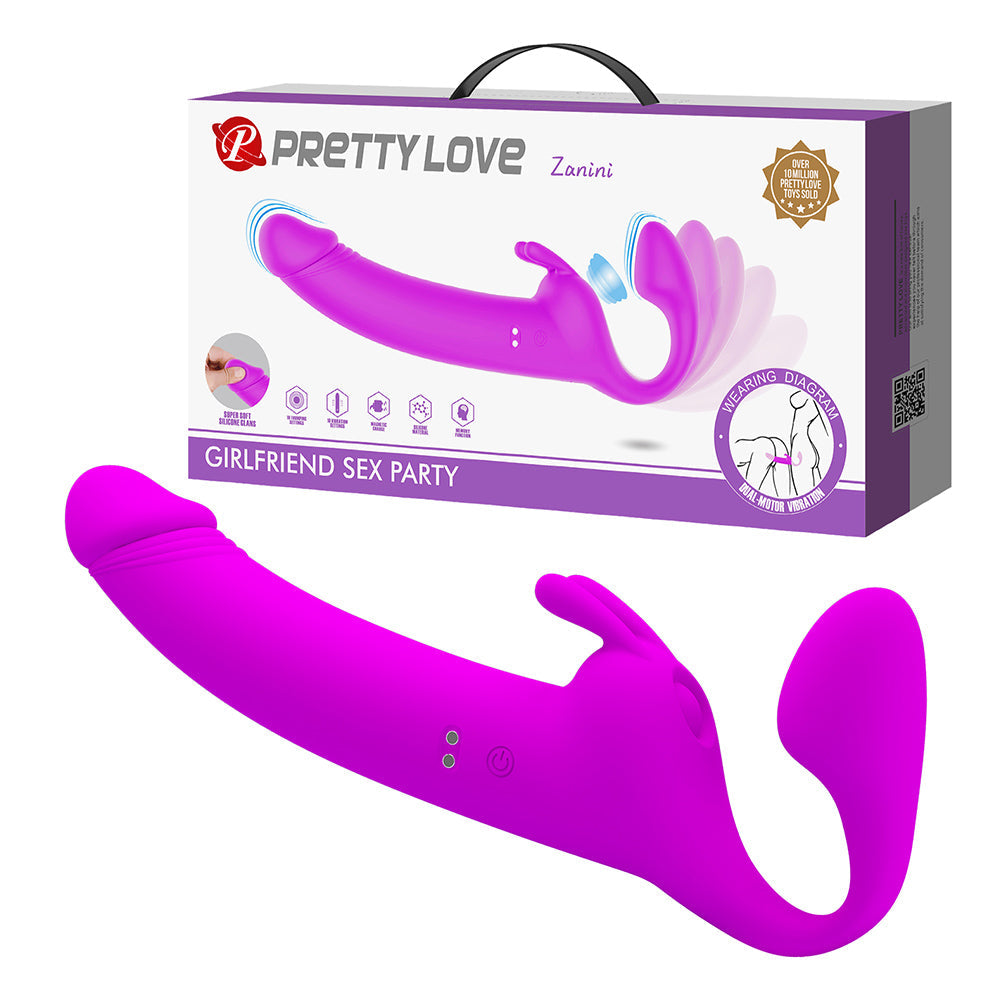Zanini Vibrador Doble Strapless Recargable