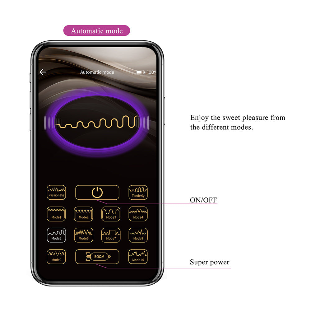 Shey Vibrador y Succionador Con App