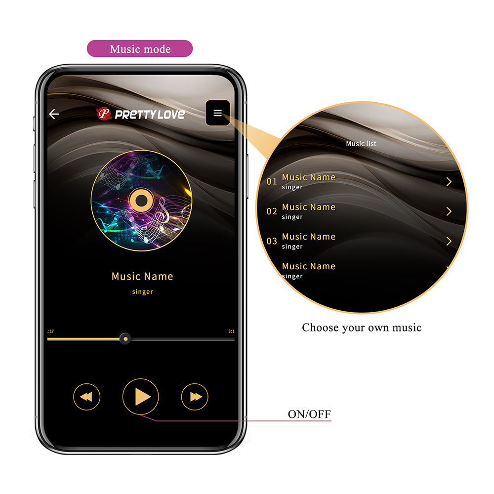 Shey Vibrador y Succionador Con App