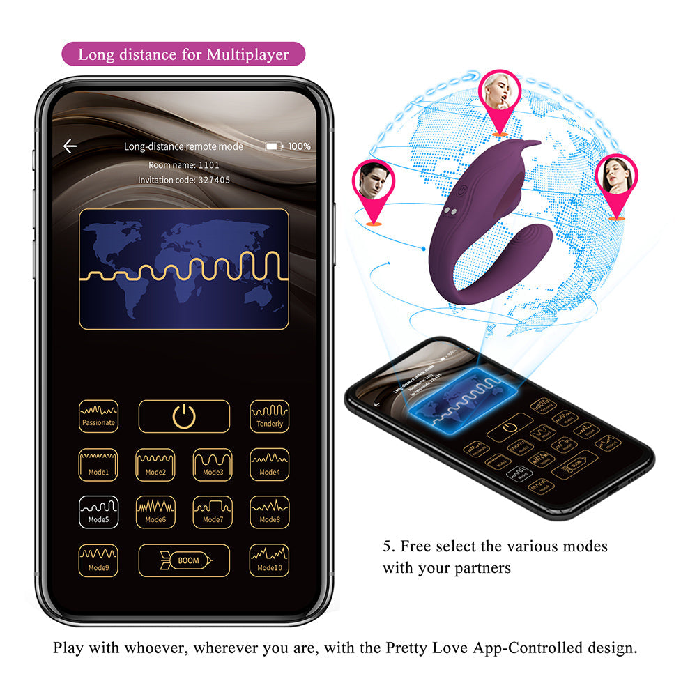 Shey Vibrador y Succionador Con App