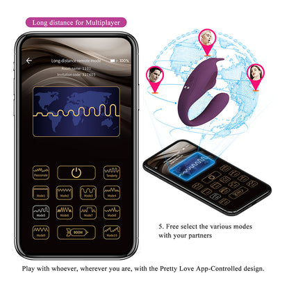 Shey Vibrador y Succionador Con App