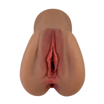 Caroline Masturbador Realista Vagina y Ano - Chocolate