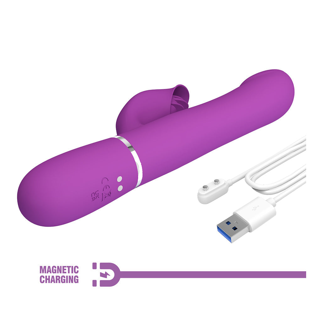 Falin Vibrador Dual 4 en 1 Recargable