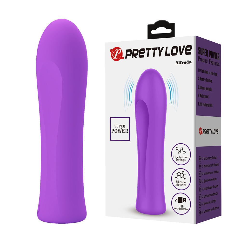 Alfreda Mini Vibrador Recargable - Morado