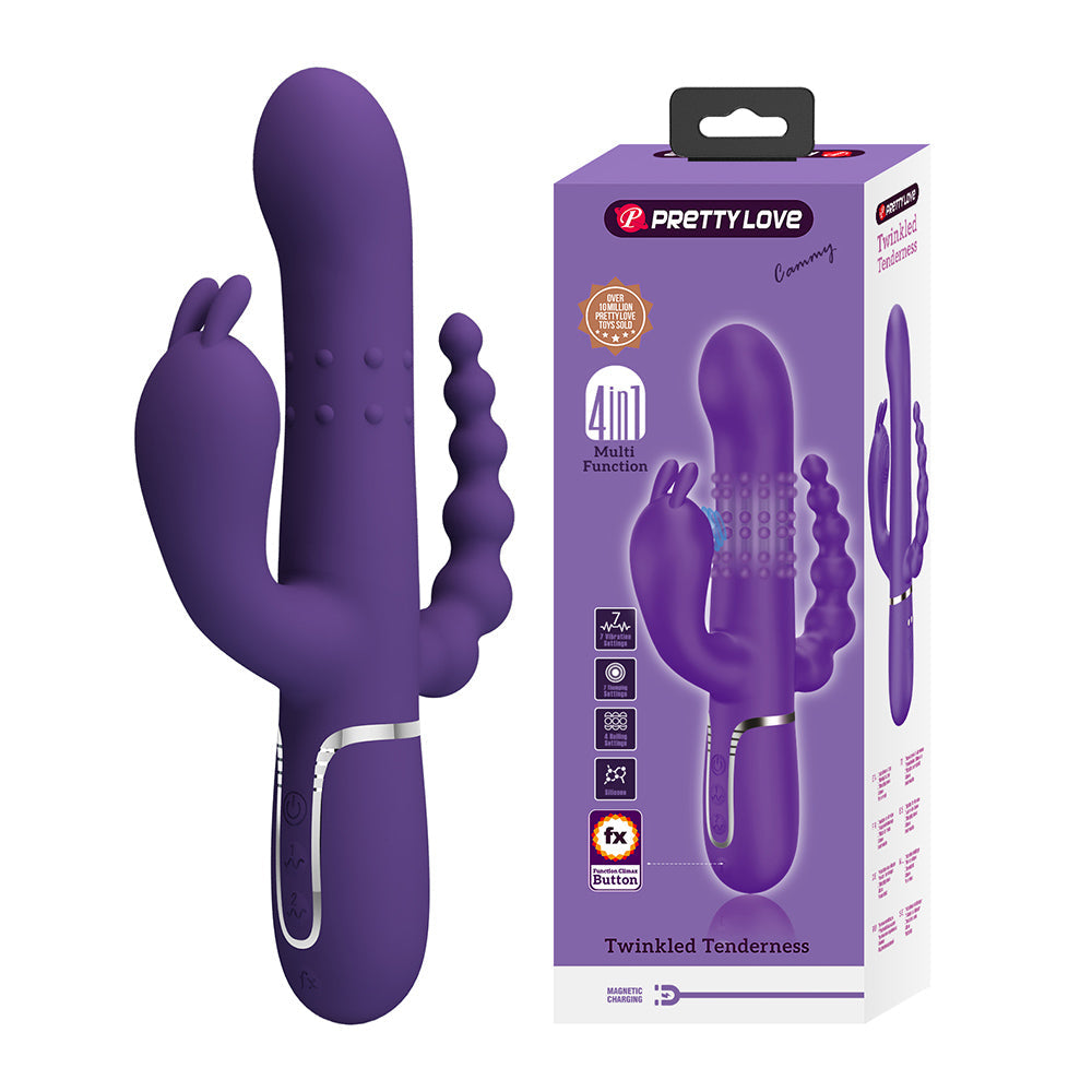 Cammy Vibrador Triple 4 en 1 Recargable